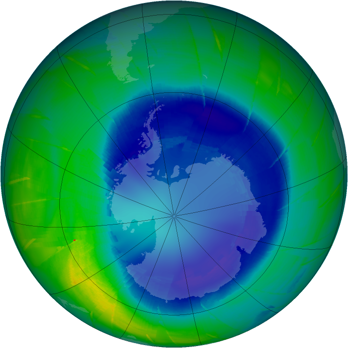 Ozone Map 2009-08-28